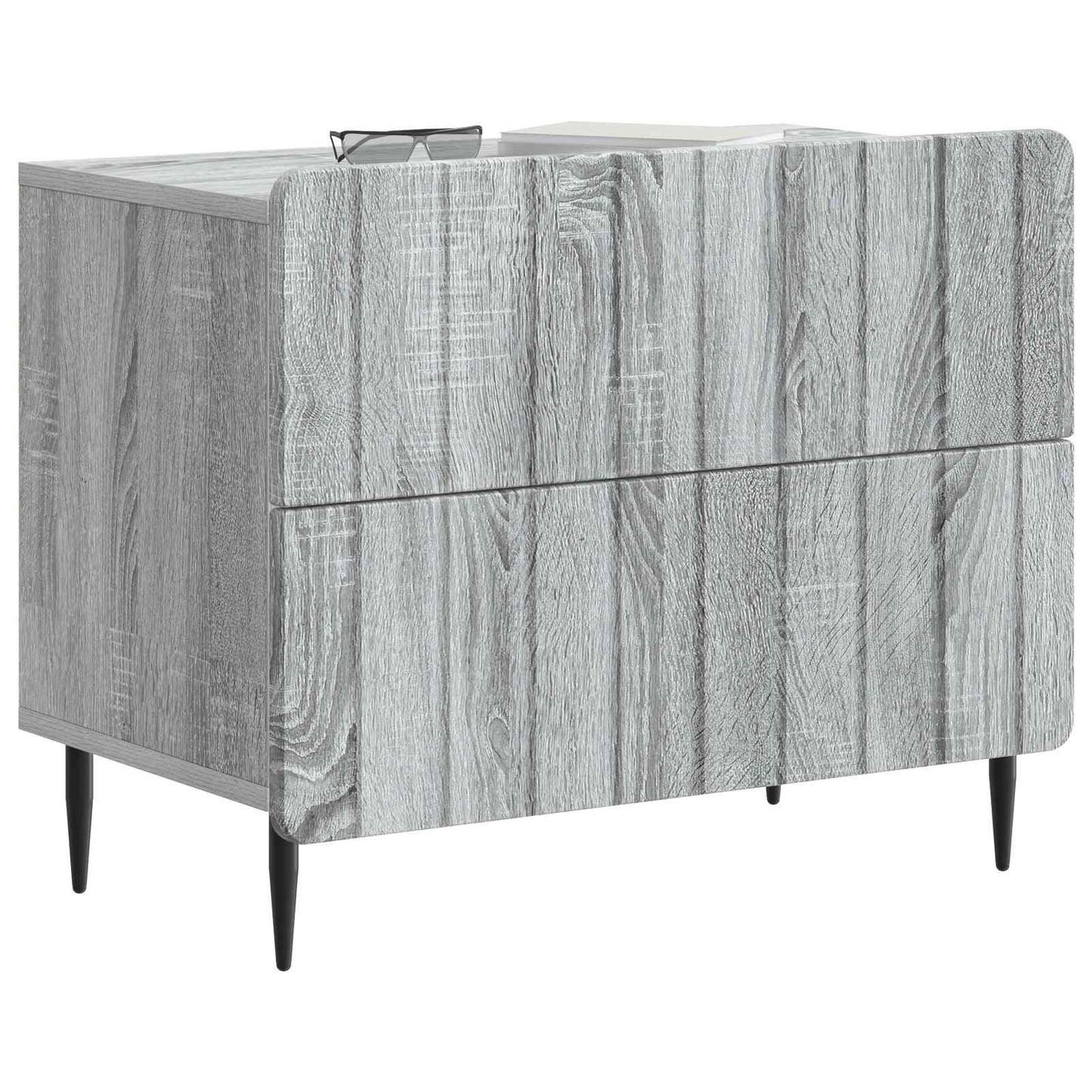Nattbordskap Grå sonoma 62 x 34,5 x 49,5 cm Konstruert tre
