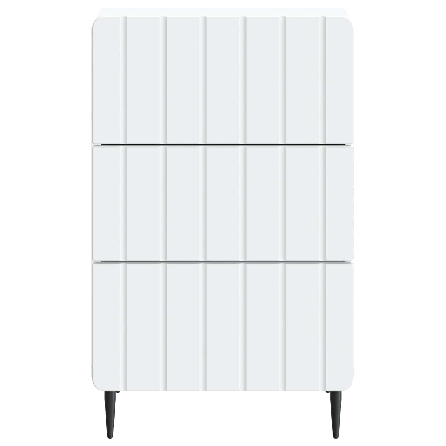 Nattbordskap med skuff Hvit 43x 41 x 68 cm Konstruert tre