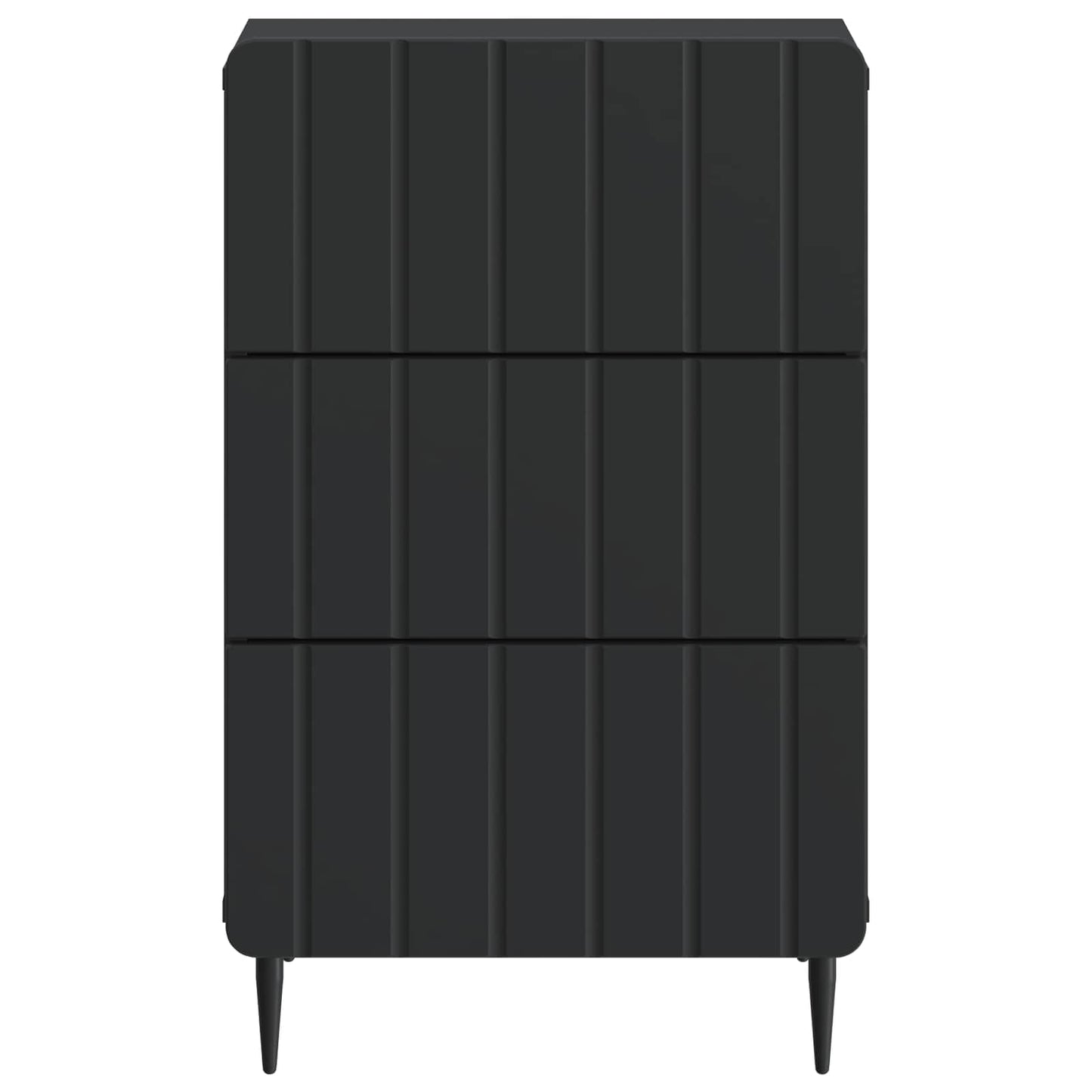 Nattbordskap med skuff Svart 43x 41 x 68 cm Konstruert tre