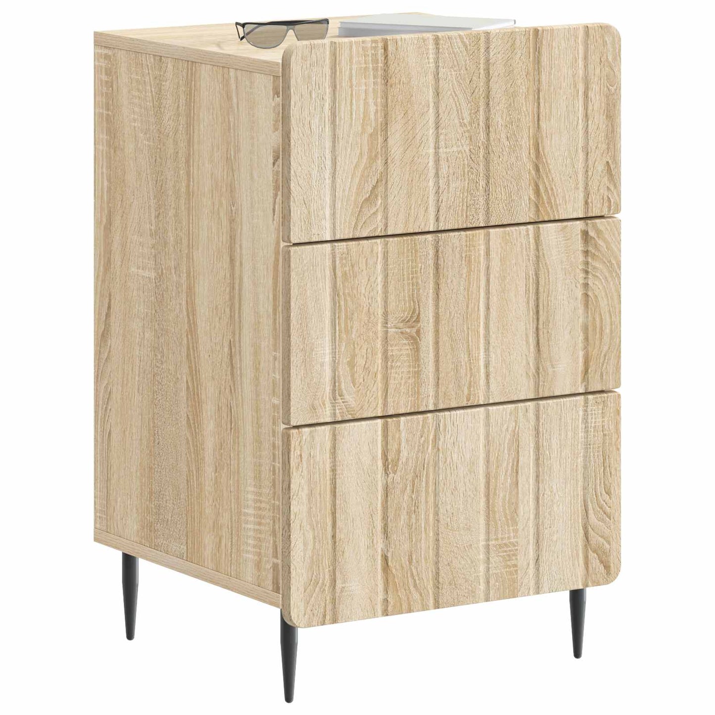 Nattbordskap med skuff Sonoma eik 43x 41 x 68 cm Konstruert tre