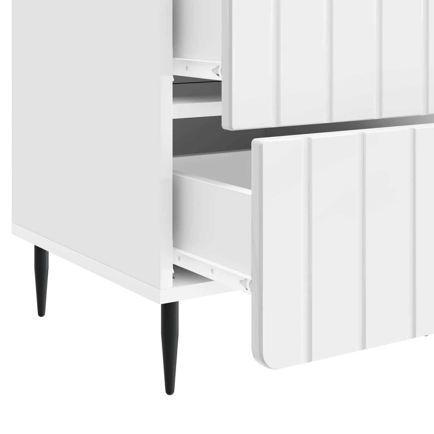 Nattbordskap Høgglans hvit 43x 41 x 68 cm Konstruert tre