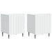 Nattbordskap 2 pcs Hvit 43 x 34,5 x 52 cm Konstruert tre