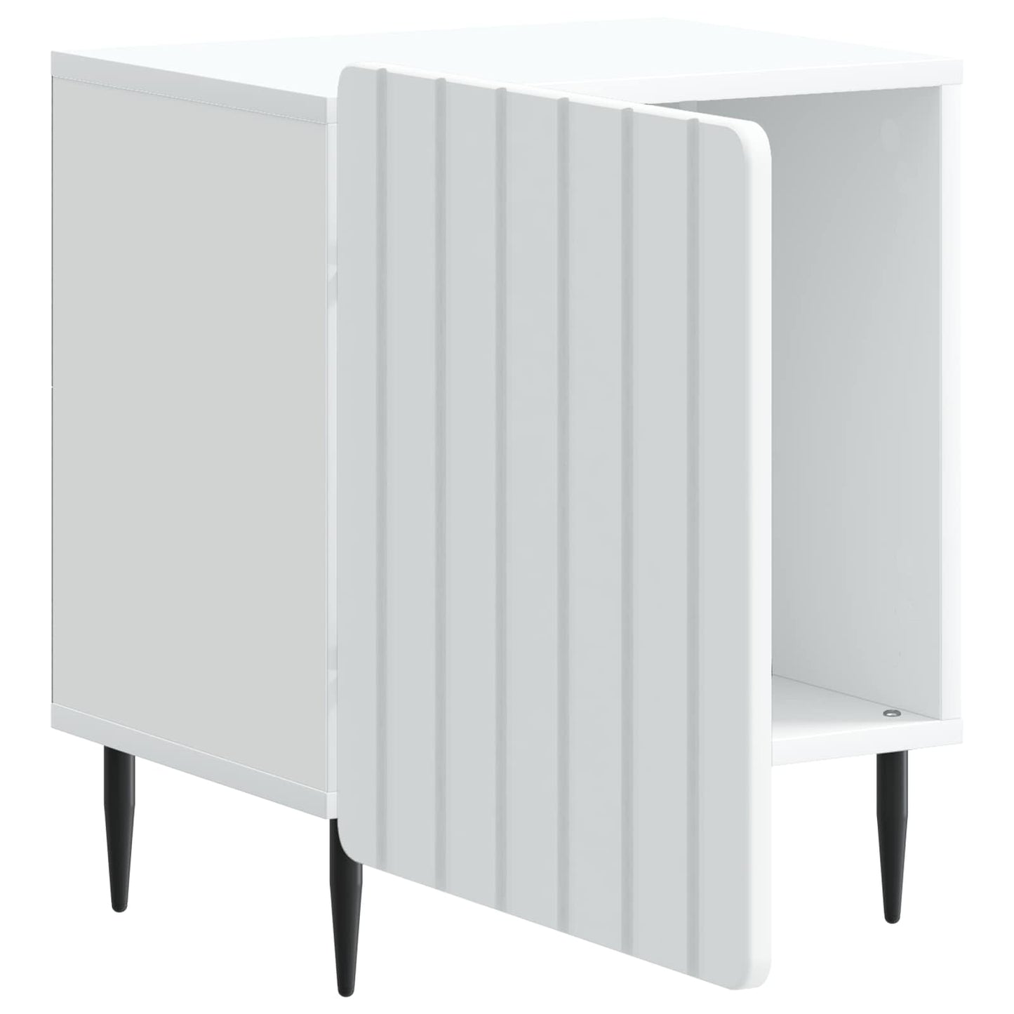 Nattbordskap 2 pcs Hvit 43 x 34,5 x 52 cm Konstruert tre
