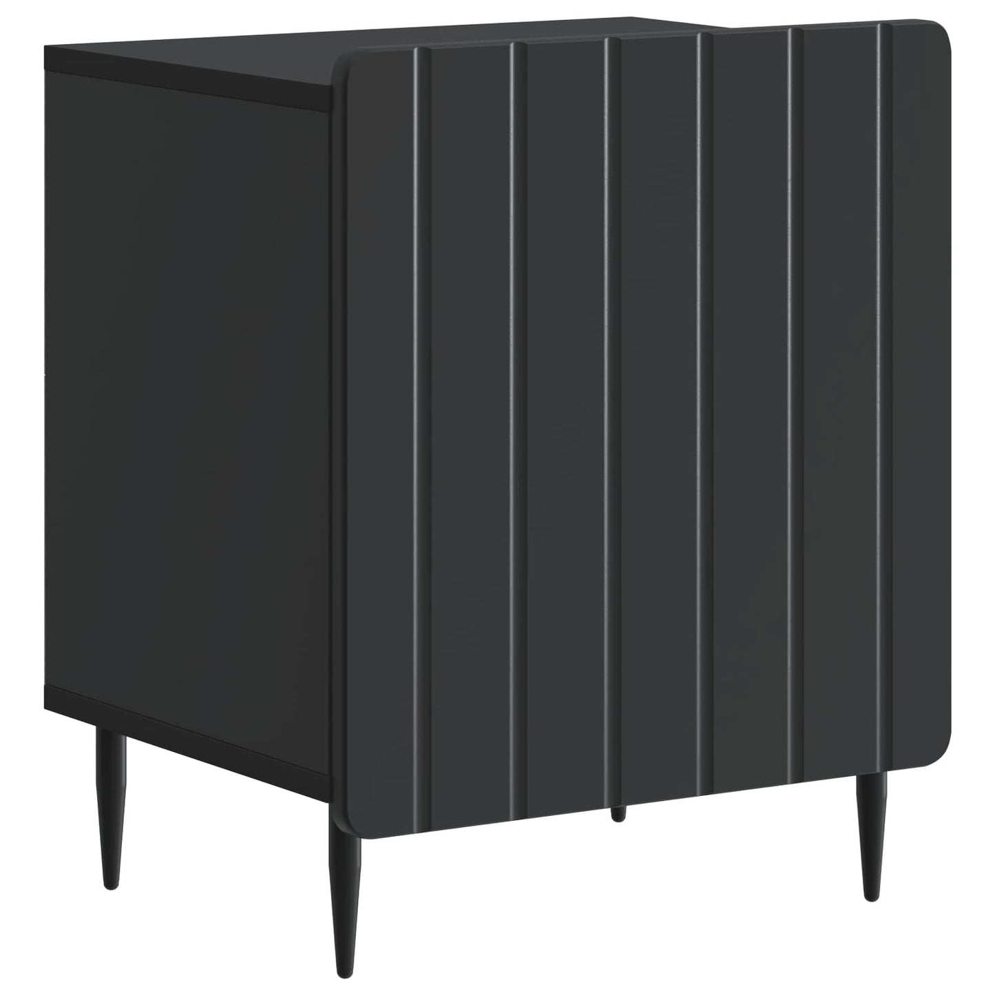 Nattbordskap Svart 43 x 34,5 x 52 cm Konstruert tre