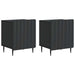 Nattbordskap 2 pcs Svart 43 x 34,5 x 52 cm Konstruert tre