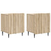 Nattbordskap 2 pcs Sonoma eik 43 x 34,5 x 52 cm Konstruert tre