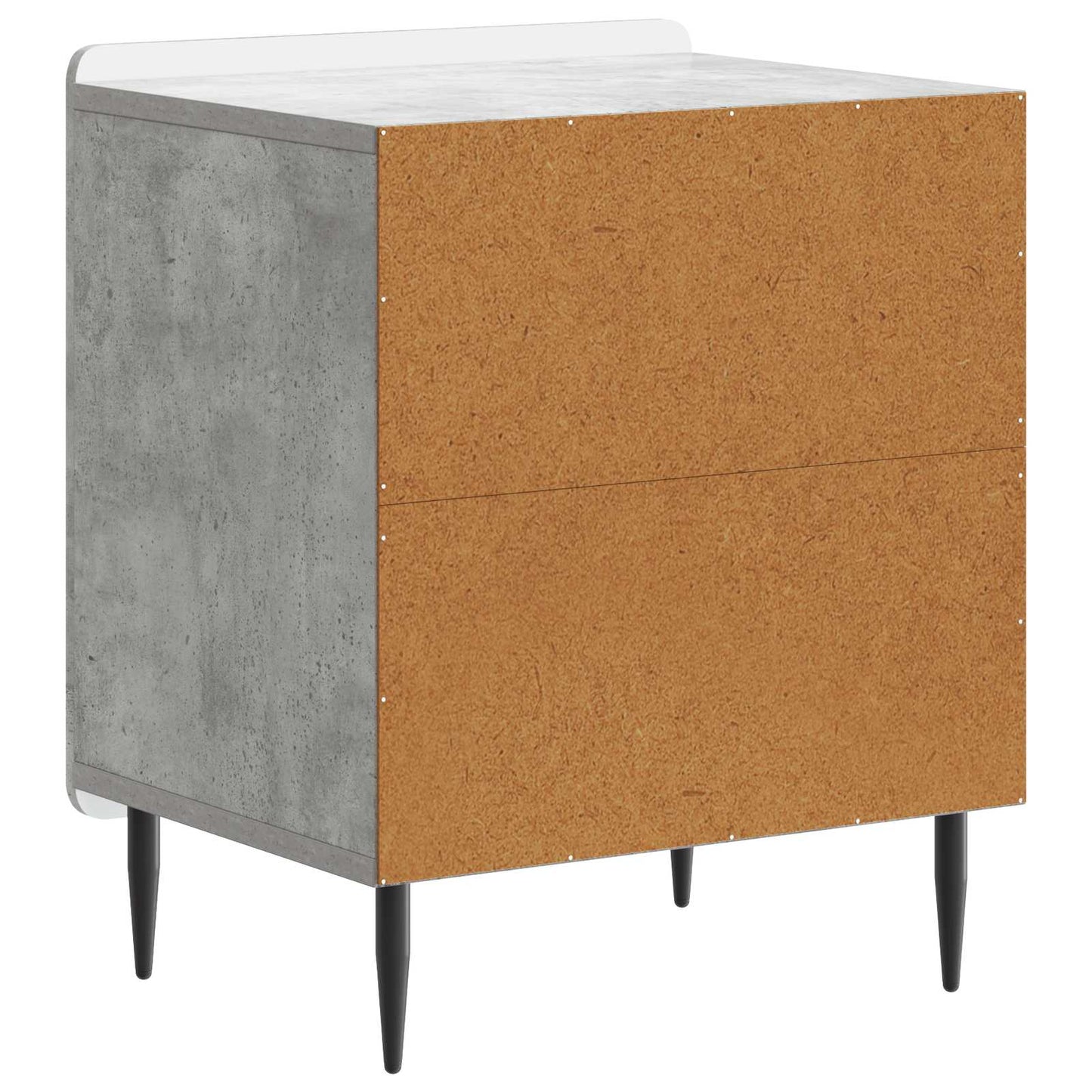 Nattbordskap Betonggrå 43 x 34,5 x 52 cm Konstruert tre