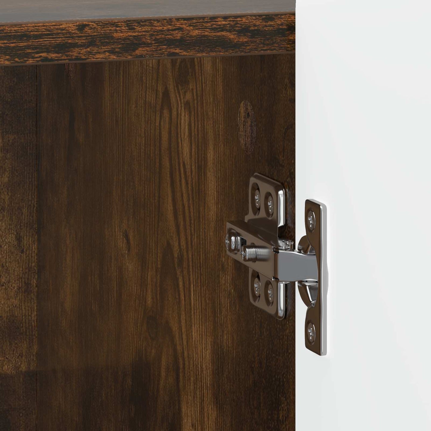 Nattbordskap 2 pcs Røkt Eik 43 x 34,5 x 52 cm Konstruert tre