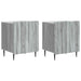 Nattbordskap 2 pcs Grå sonoma 43 x 34,5 x 52 cm Konstruert tre