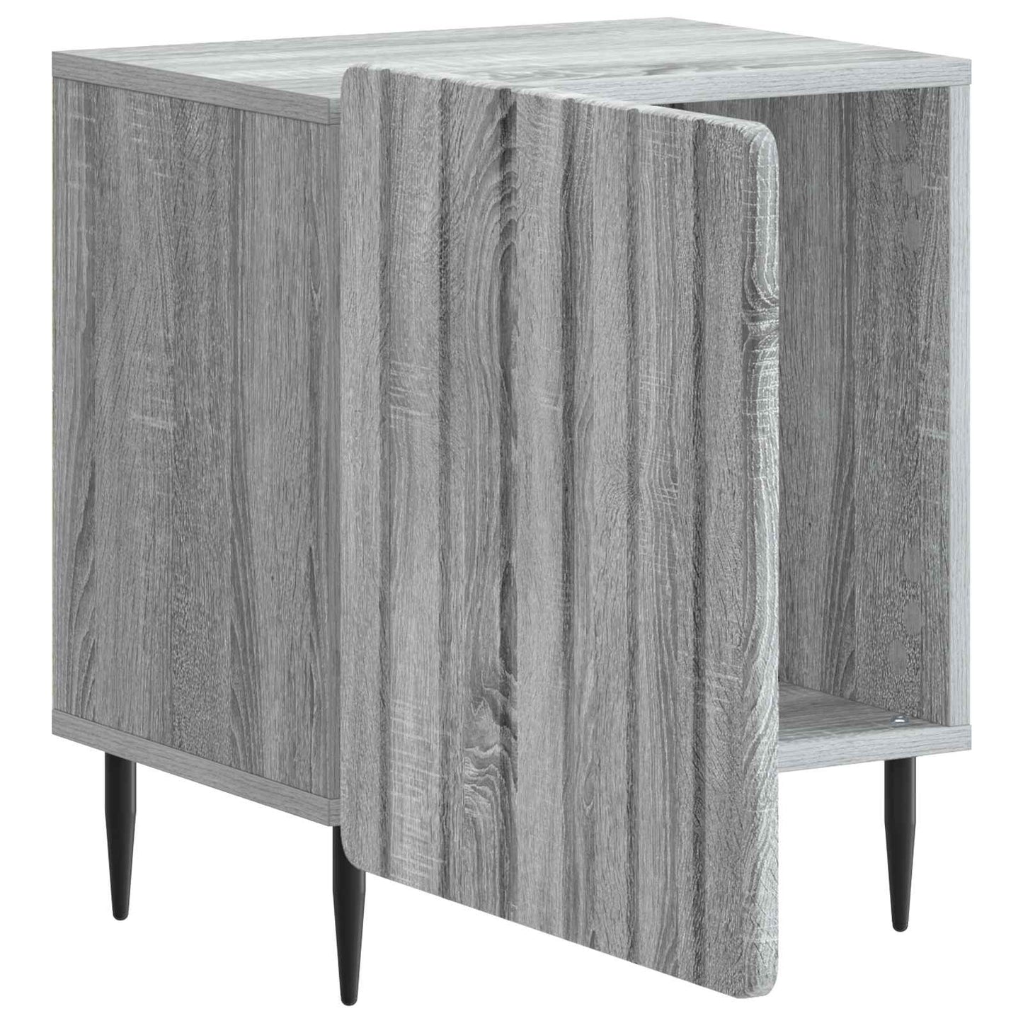 Nattbordskap 2 pcs Grå sonoma 43 x 34,5 x 52 cm Konstruert tre