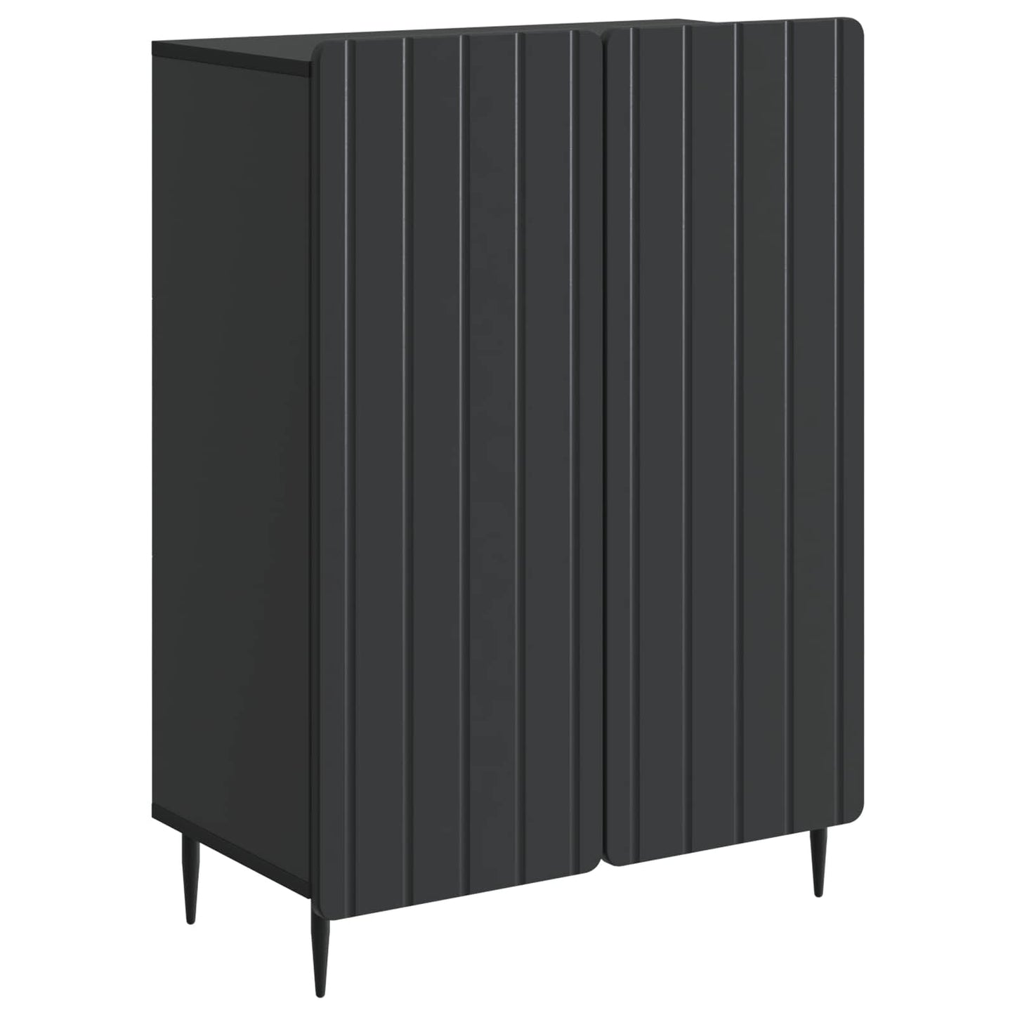 Serviesskap Svart 66 x 34,5 x 92 cm Konstruert tre