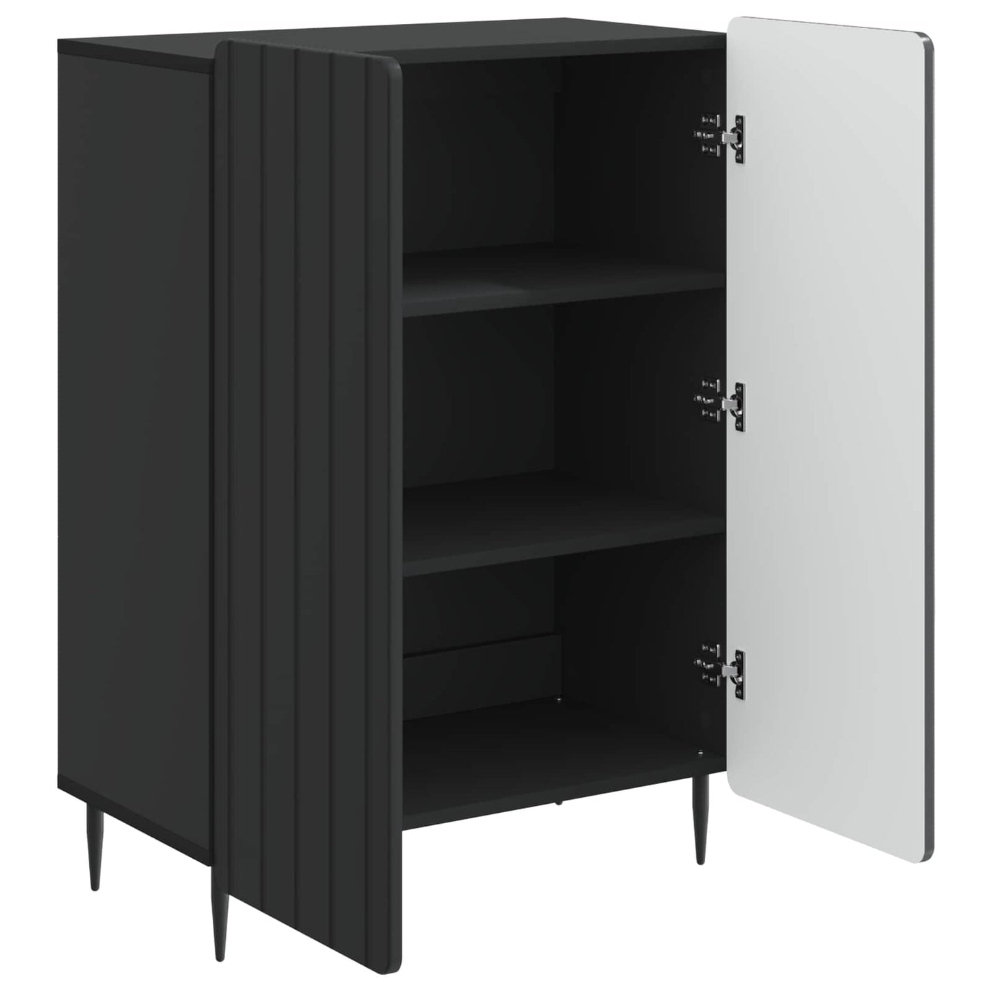 Serviesskap Svart 66 x 34,5 x 92 cm Konstruert tre