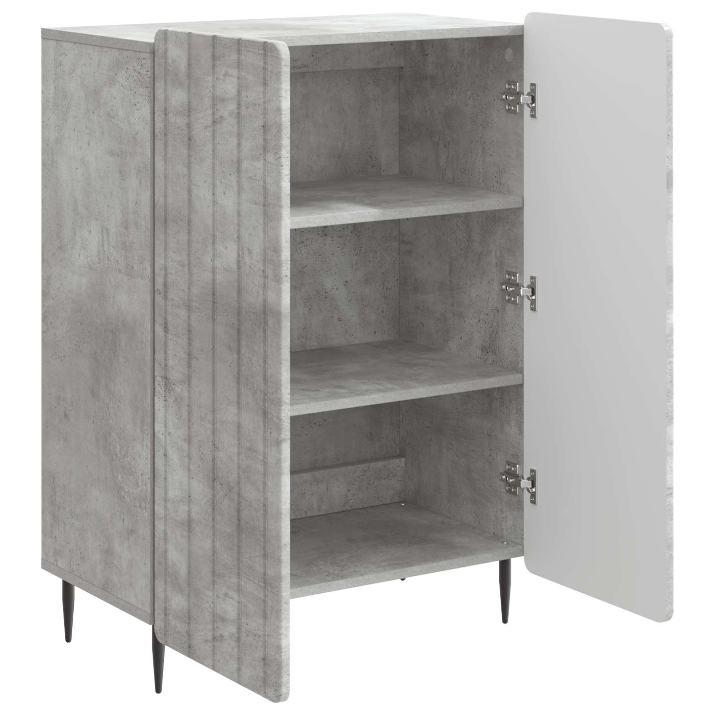 Serviesskap Betonggrå 66 x 34,5 x 92 cm Konstruert tre