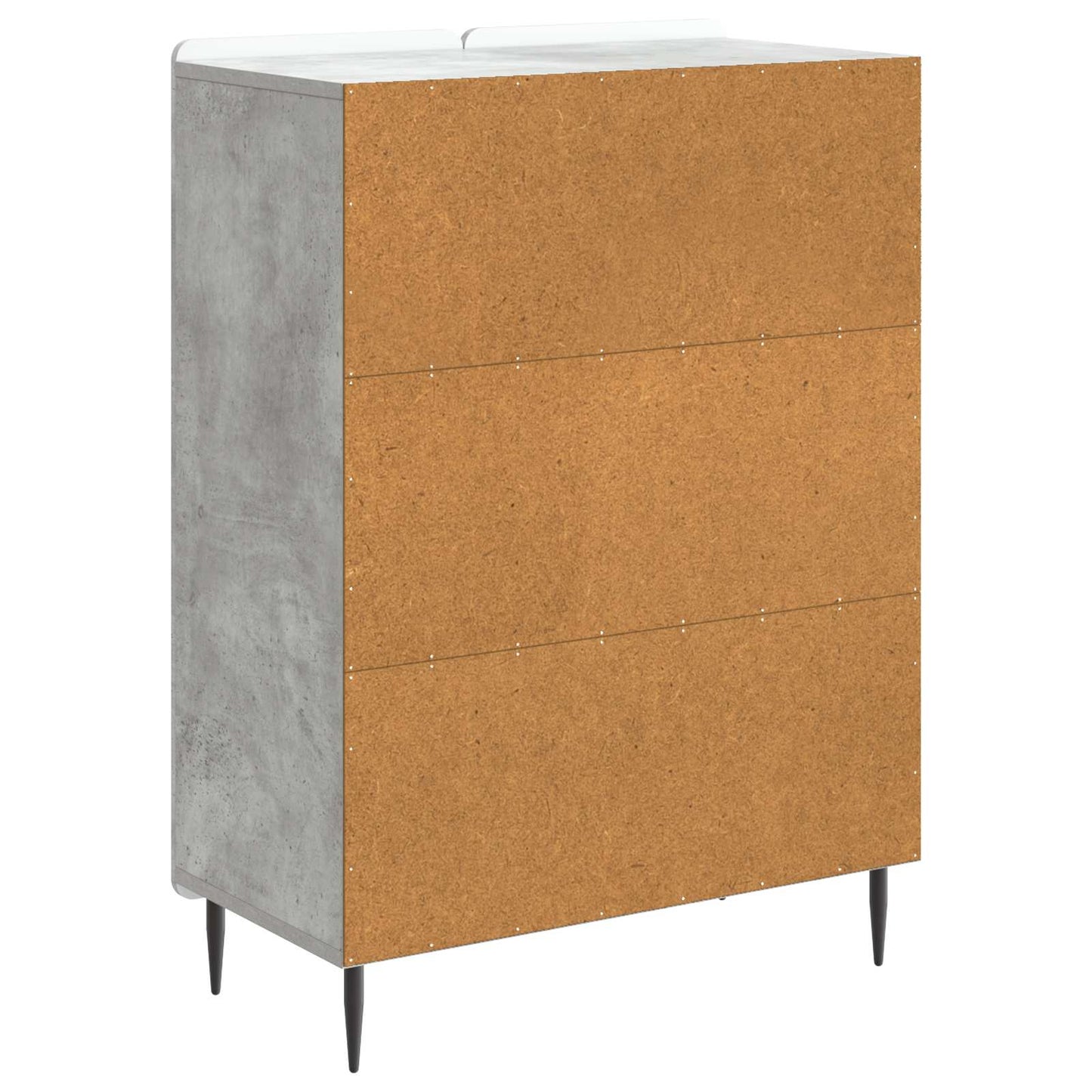 Serviesskap Betonggrå 66 x 34,5 x 92 cm Konstruert tre