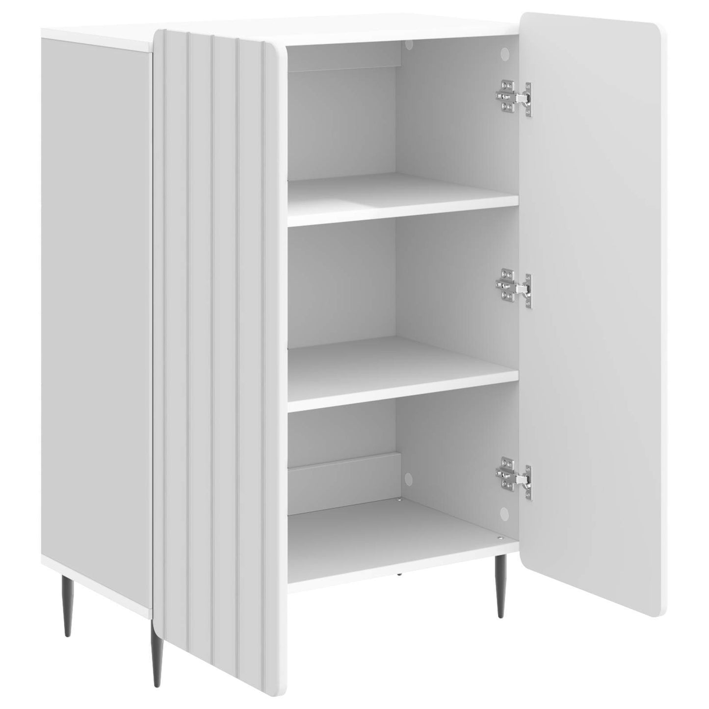 Serviesskap Høgglans hvit 66 x 34,5 x 92 cm Konstruert tre