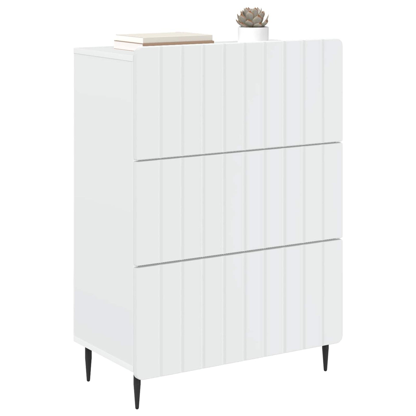Skuffeskap Hvit 66 x 34,5 x 92 cm Konstruert tre