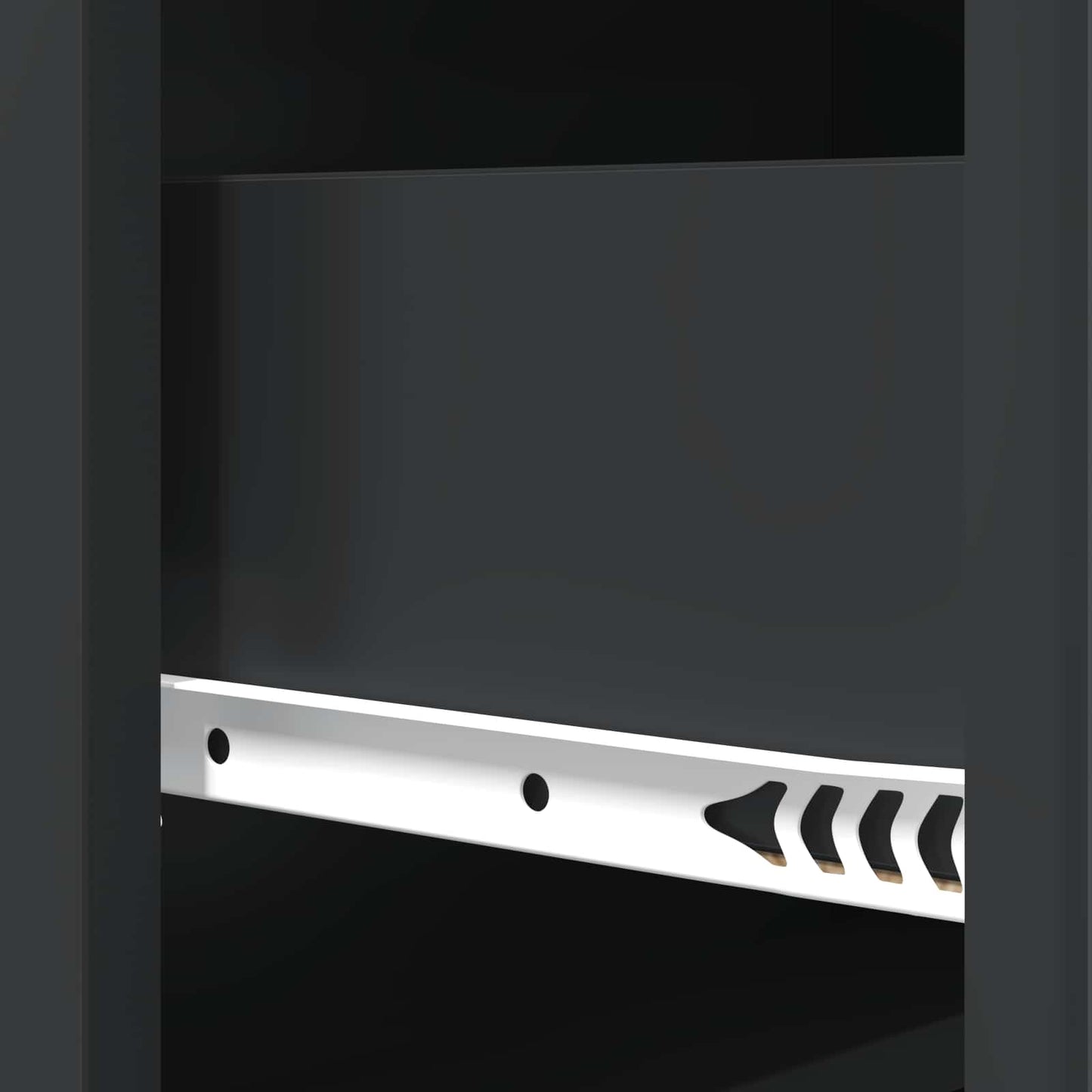 Skuffeskap Svart 66 x 34,5 x 92 cm Konstruert tre