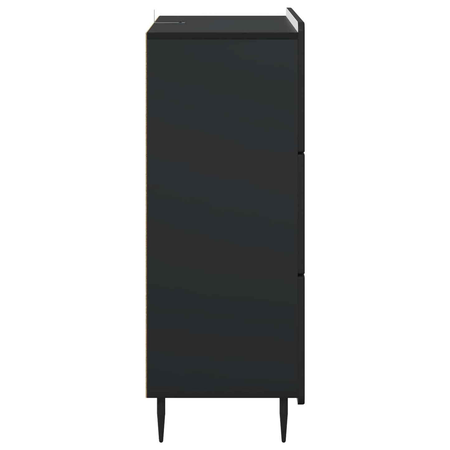Skuffeskap Svart 66 x 34,5 x 92 cm Konstruert tre