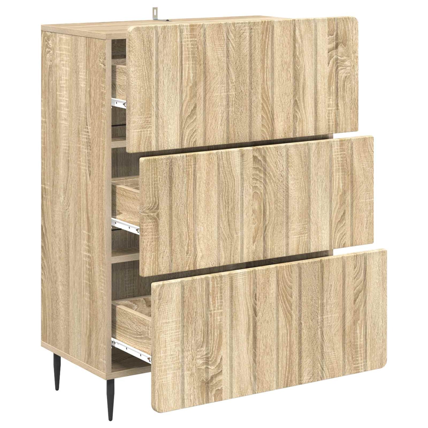 Skuffeskap Sonoma eik 66 x 34,5 x 92 cm Konstruert tre