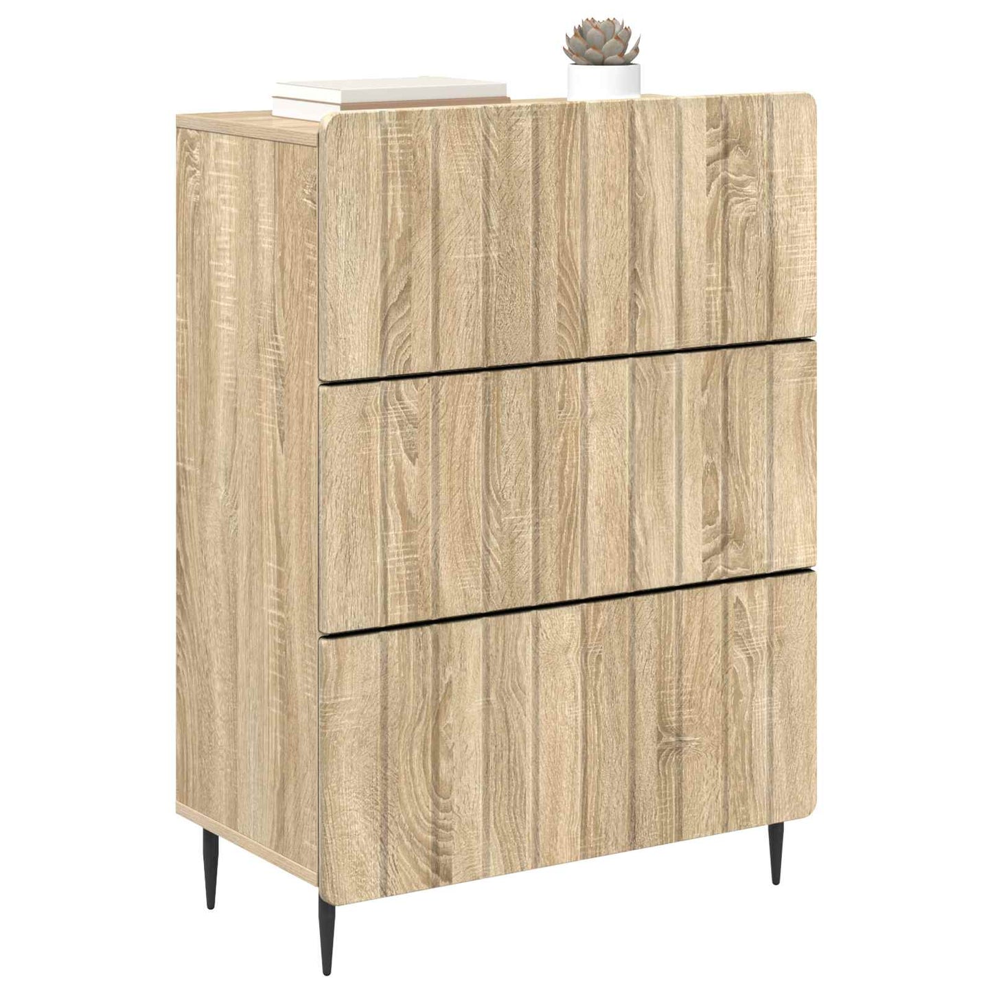 Skuffeskap Sonoma eik 66 x 34,5 x 92 cm Konstruert tre