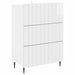 Skuffeskap Høgglans hvit 66 x 34,5 x 92 cm Konstruert tre