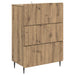 Skuffeskap Artisan eik 66 x 34,5 x 92 cm Konstruert tre