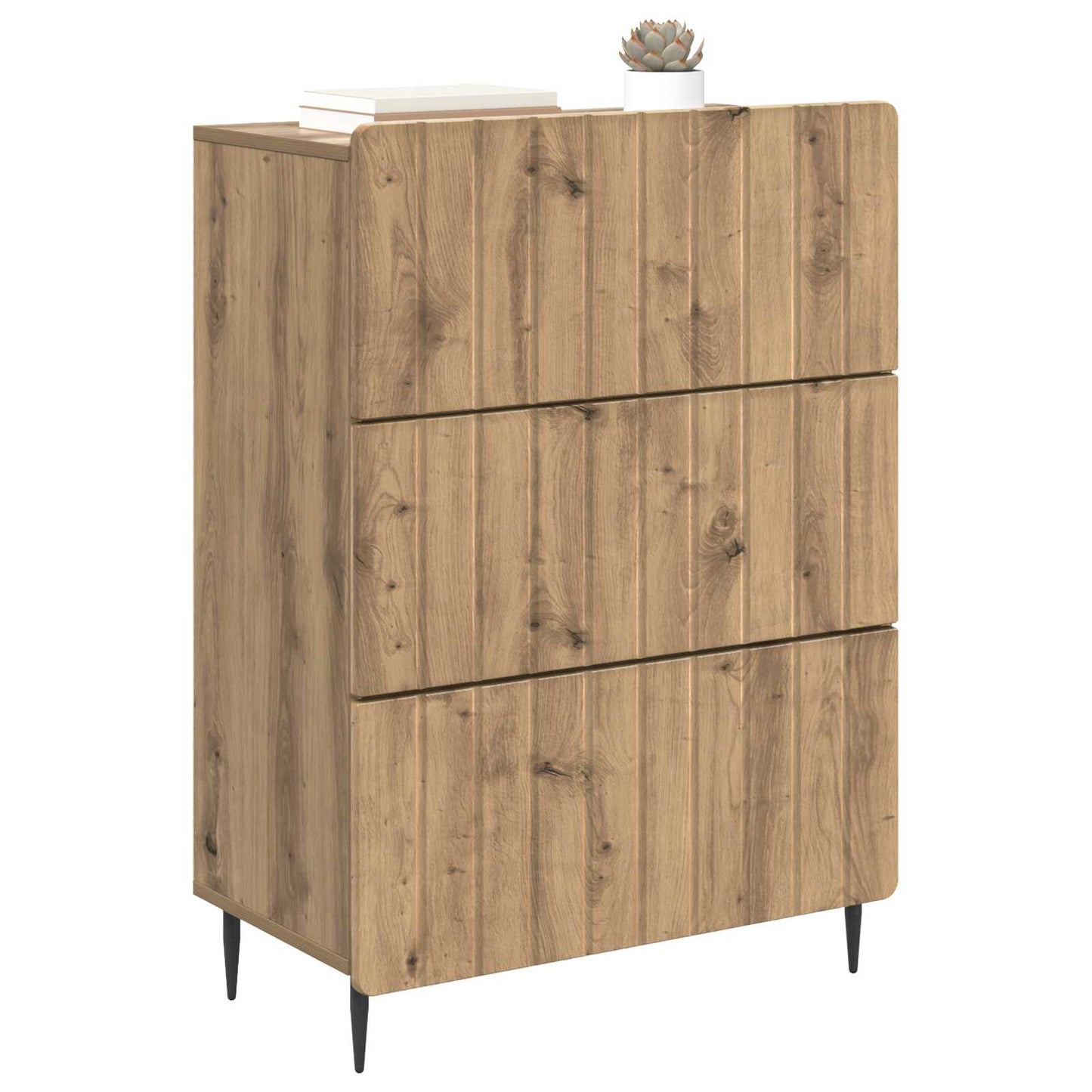 Skuffeskap Artisan eik 66 x 34,5 x 92 cm Konstruert tre