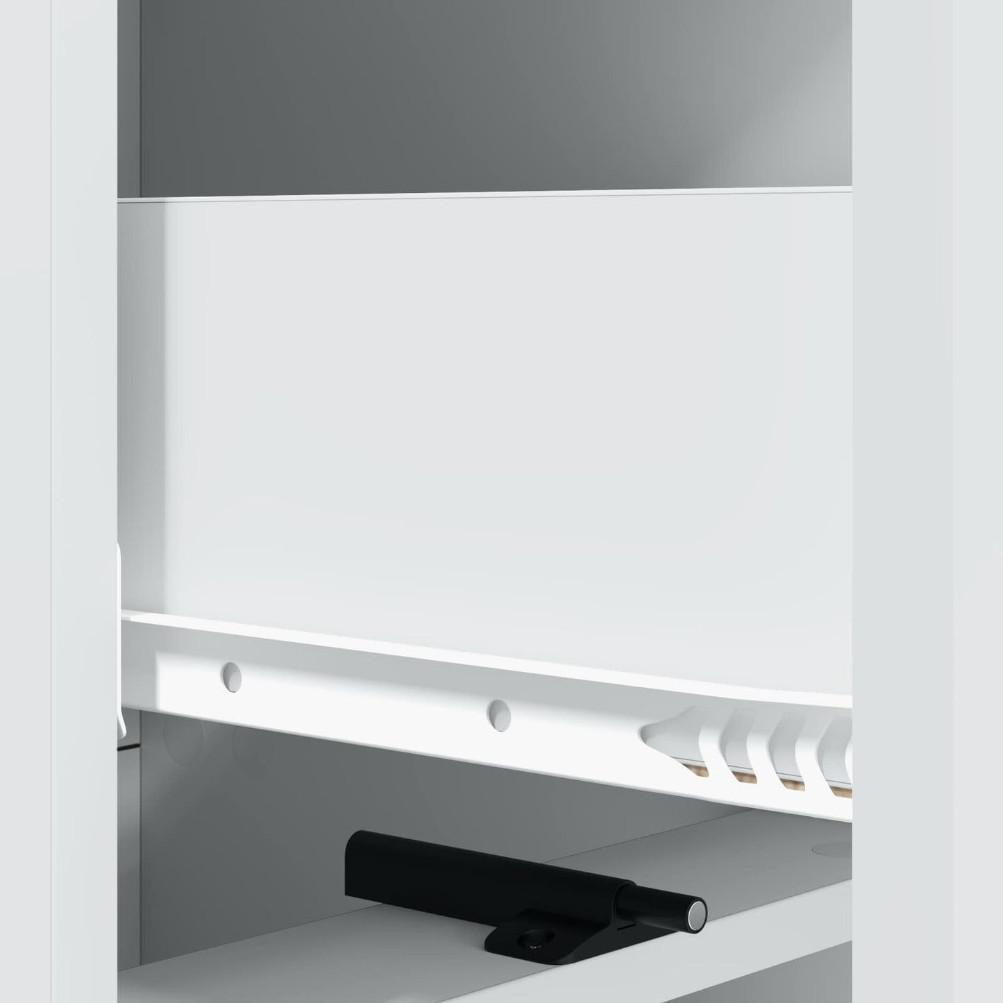 Skuffeskap Hvit 33 x 34,5 x 92 cm Konstruert tre
