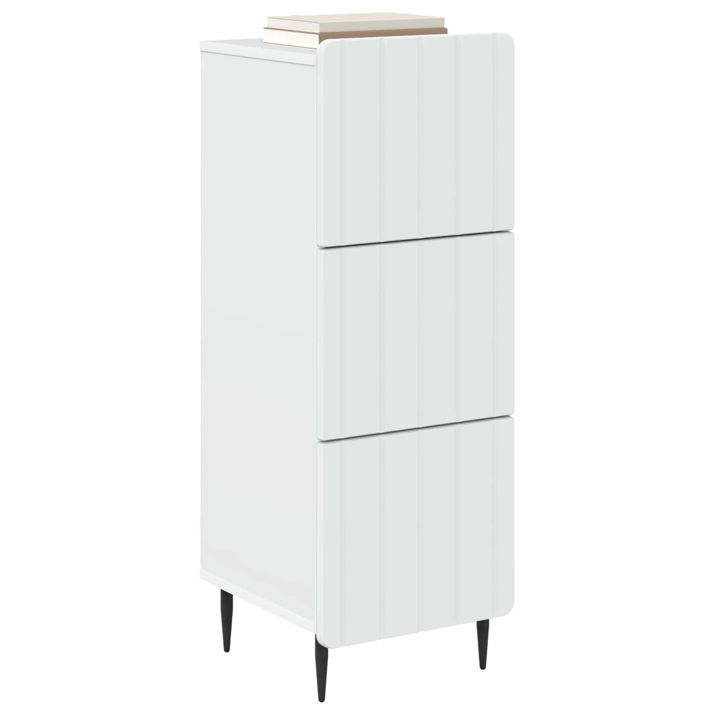 Skuffeskap Hvit 33 x 34,5 x 92 cm Konstruert tre