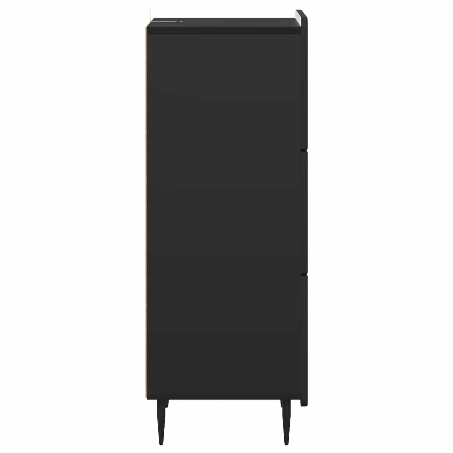 Skuffeskap Svart 33 x 34,5 x 92 cm Konstruert tre