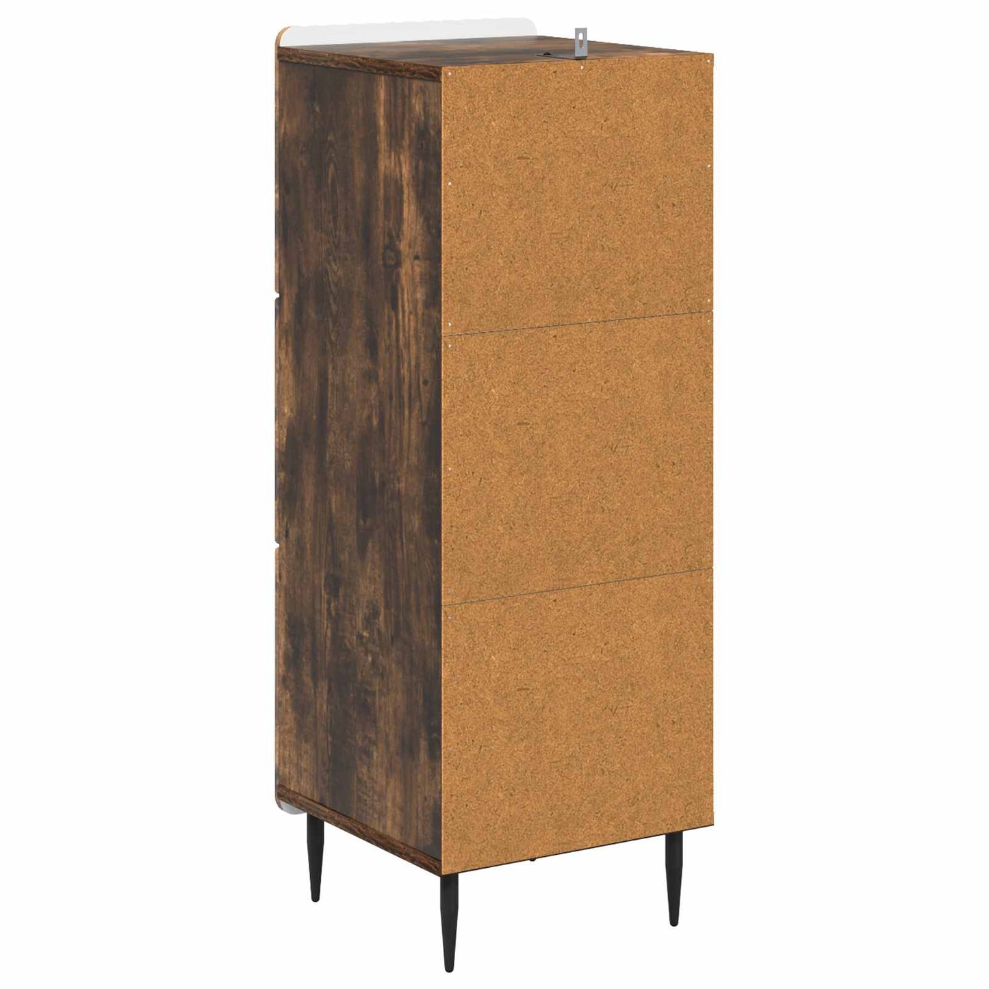 Skuffeskap Røkt Eik 33 x 34,5 x 92 cm Konstruert tre