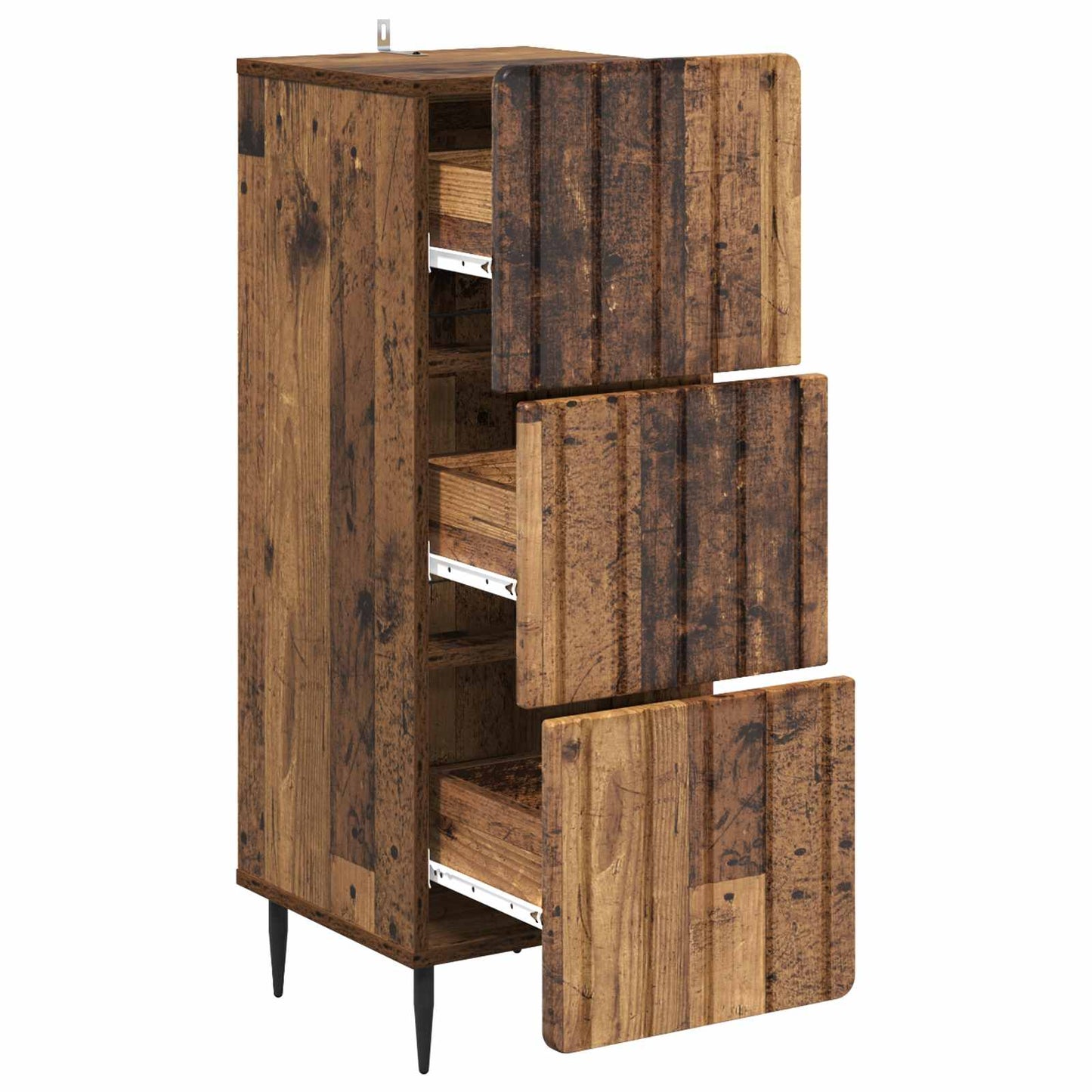 Skuffeskap Gammelt tre 33 x 34,5 x 92 cm Konstruert tre