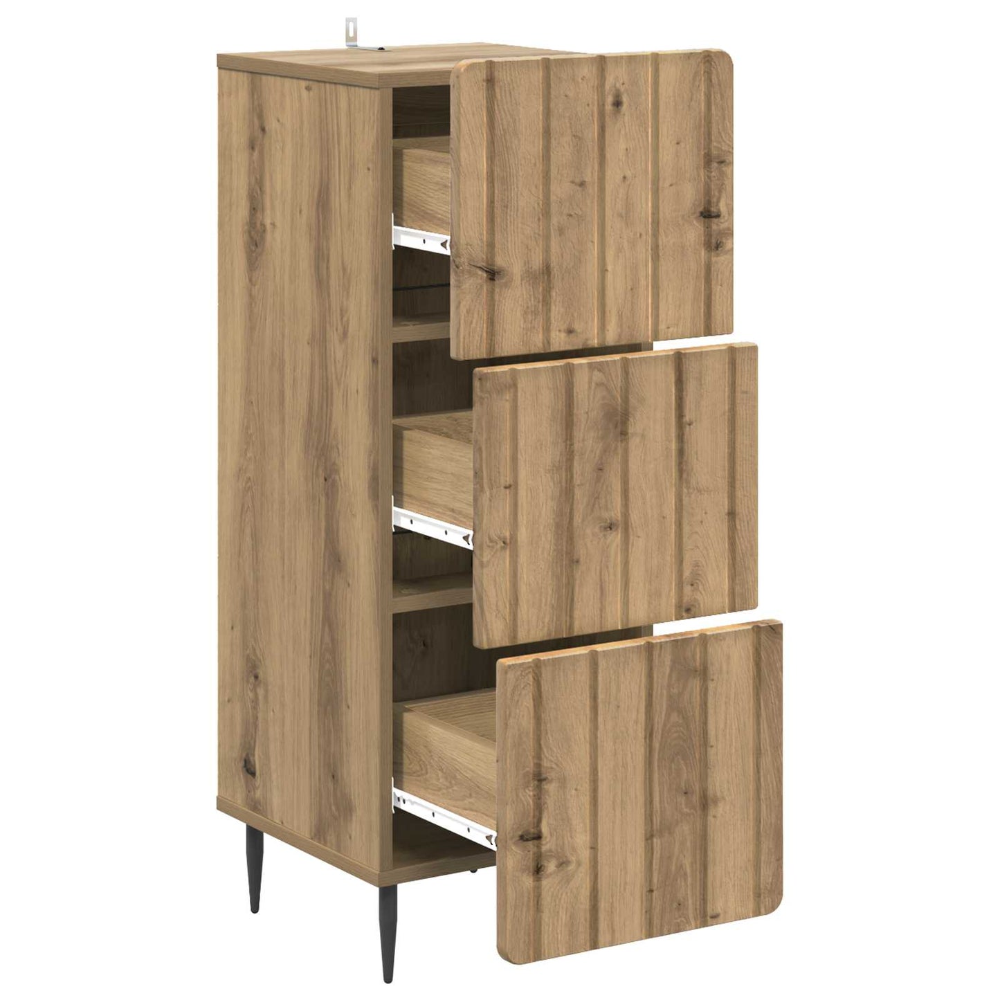 Skuffeskap Artisan eik 33 x 34,5 x 92 cm Konstruert tre