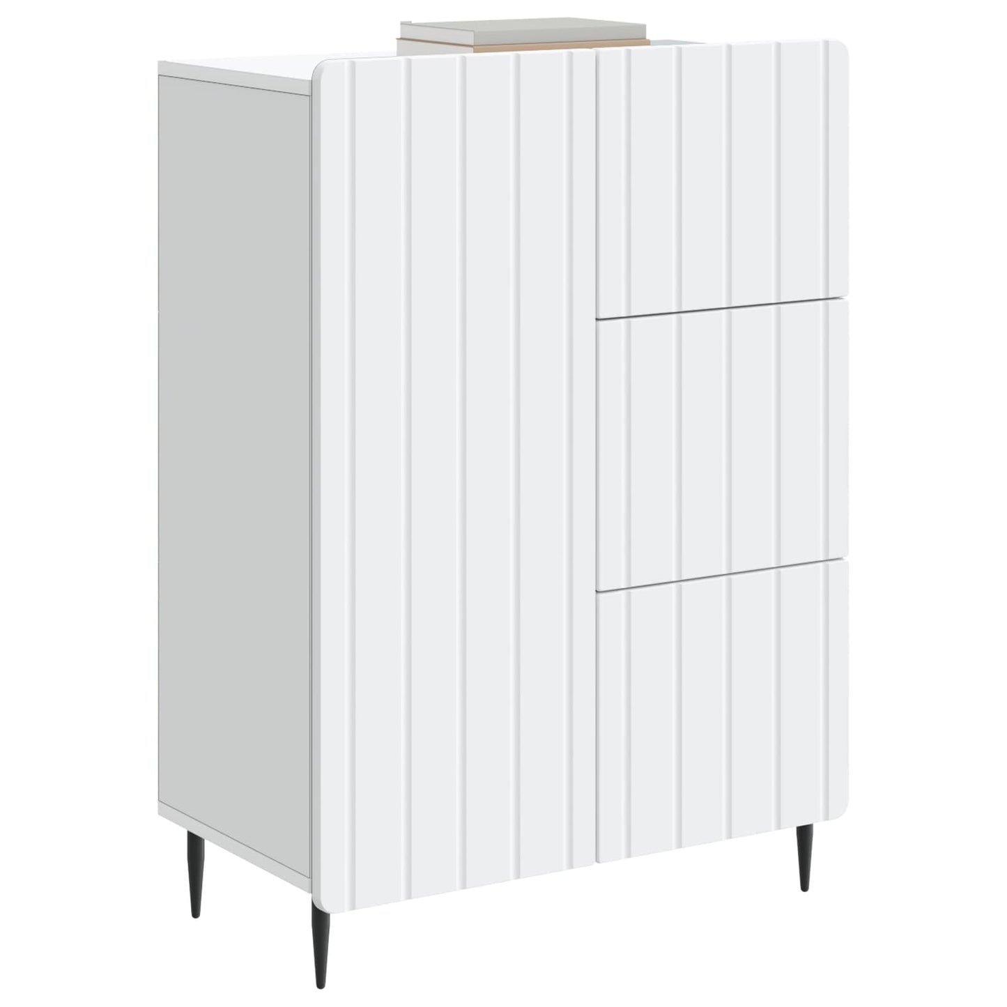 Serviesskap med skuff Hvit 66 x 34,5 x 91,5 cm Konstruert tre
