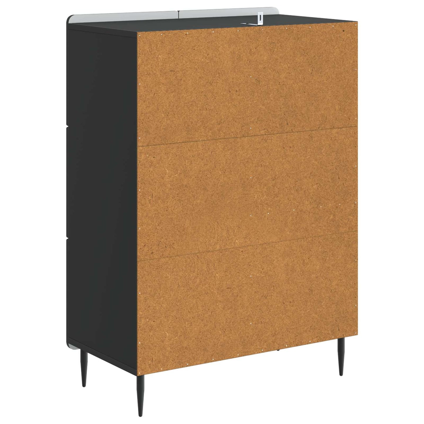 Serviesskap med skuff Svart 66 x 34,5 x 91,5 cm Konstruert tre