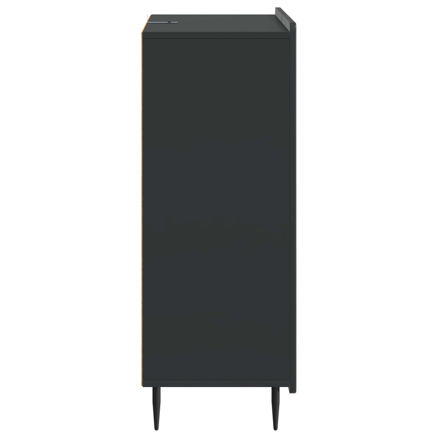 Serviesskap med skuff Svart 66 x 34,5 x 91,5 cm Konstruert tre