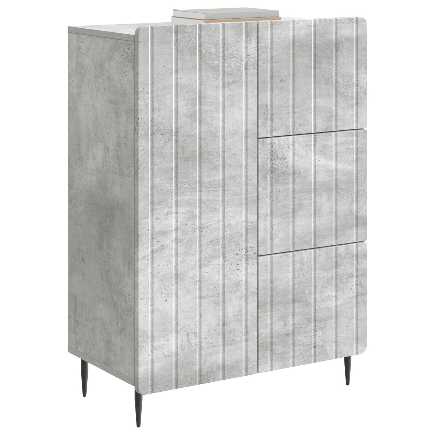 Serviesskap Betonggrå 66 x 34,5 x 91,5 cm Konstruert tre