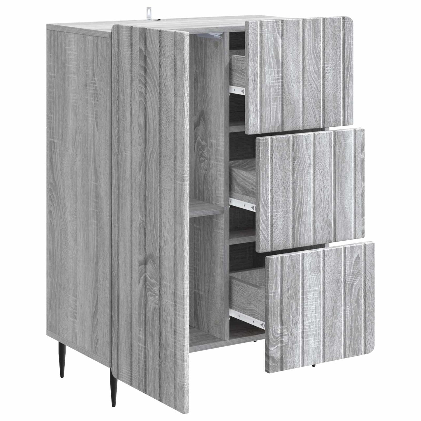 Serviesskap Grå sonoma 66 x 34,5 x 91,5 cm Konstruert tre