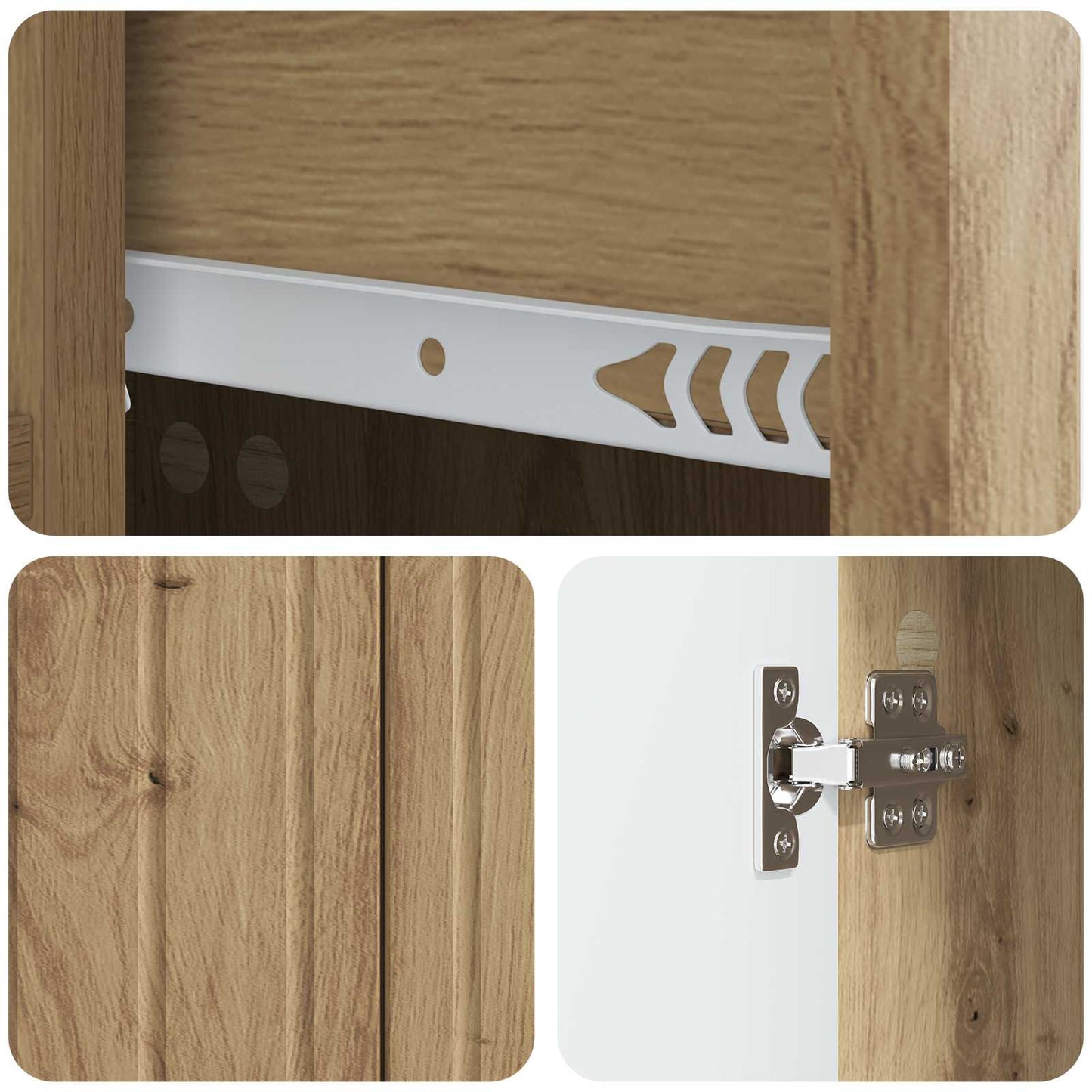 Serviesskap Artisan eik 66 x 34,5 x 91,5 cm Konstruert tre
