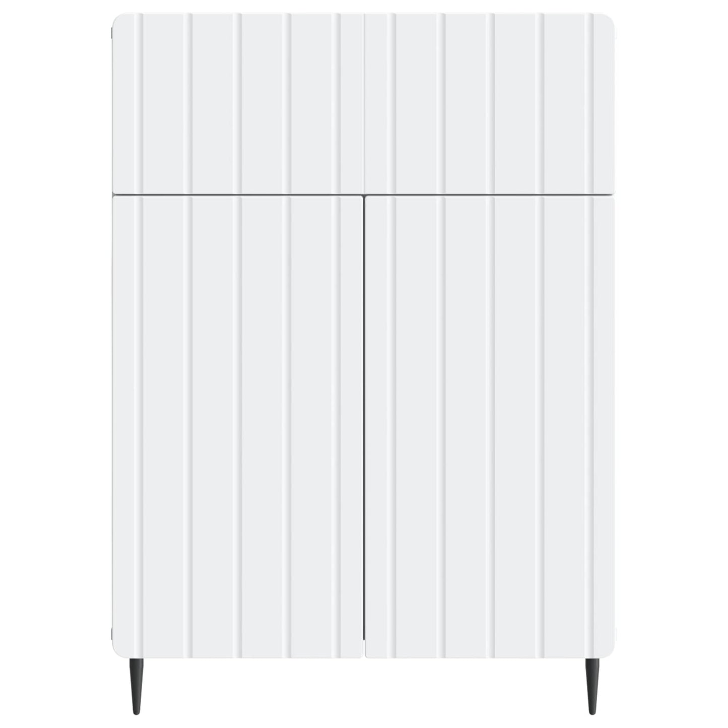 Serviesskap med skuff Hvit 66 x 34,5 x 92 cm Konstruert tre