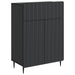 Serviesskap med skuff Svart 66 x 34,5 x 92 cm Konstruert tre
