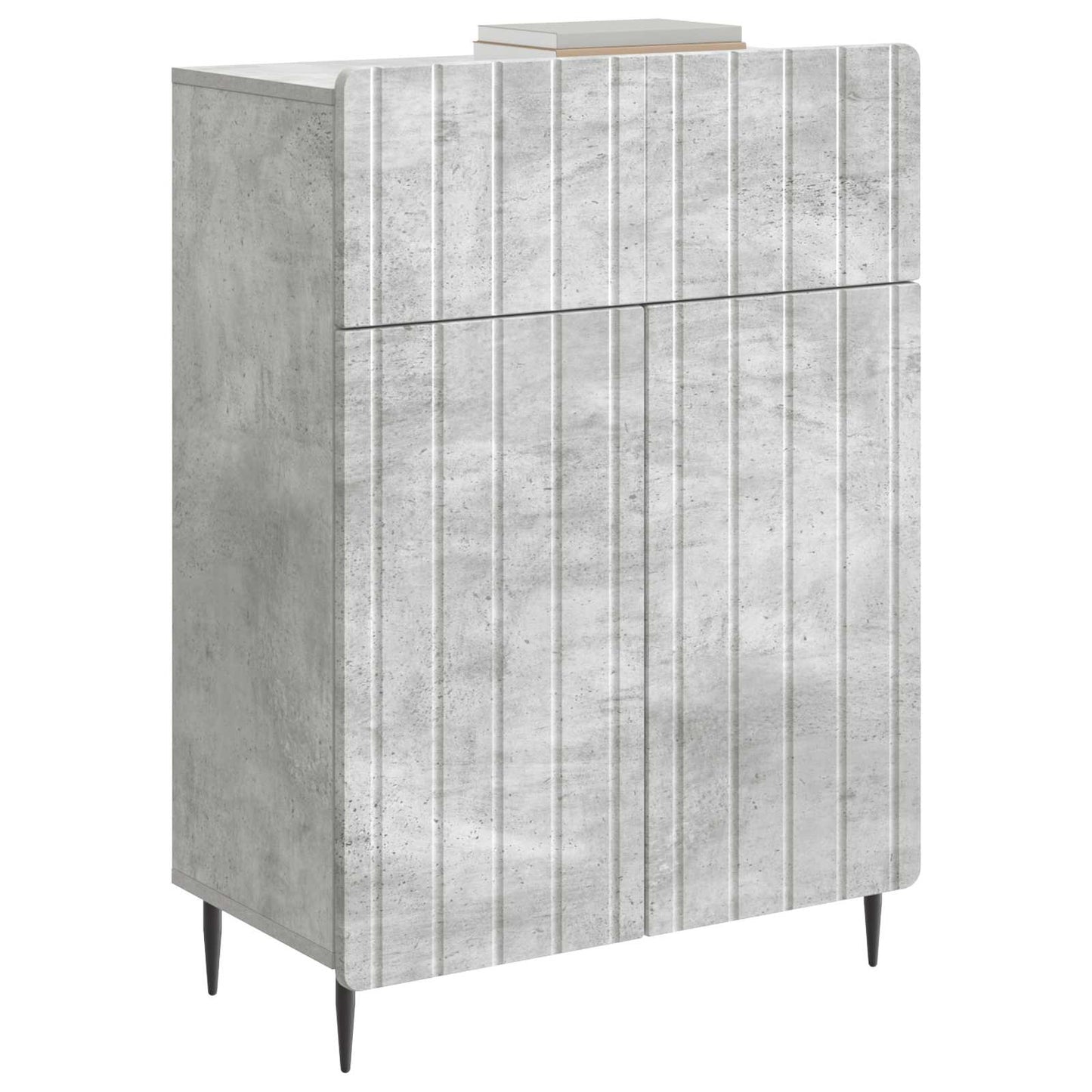 Serviesskap Betonggrå 66 x 34,5 x 92 cm Konstruert tre