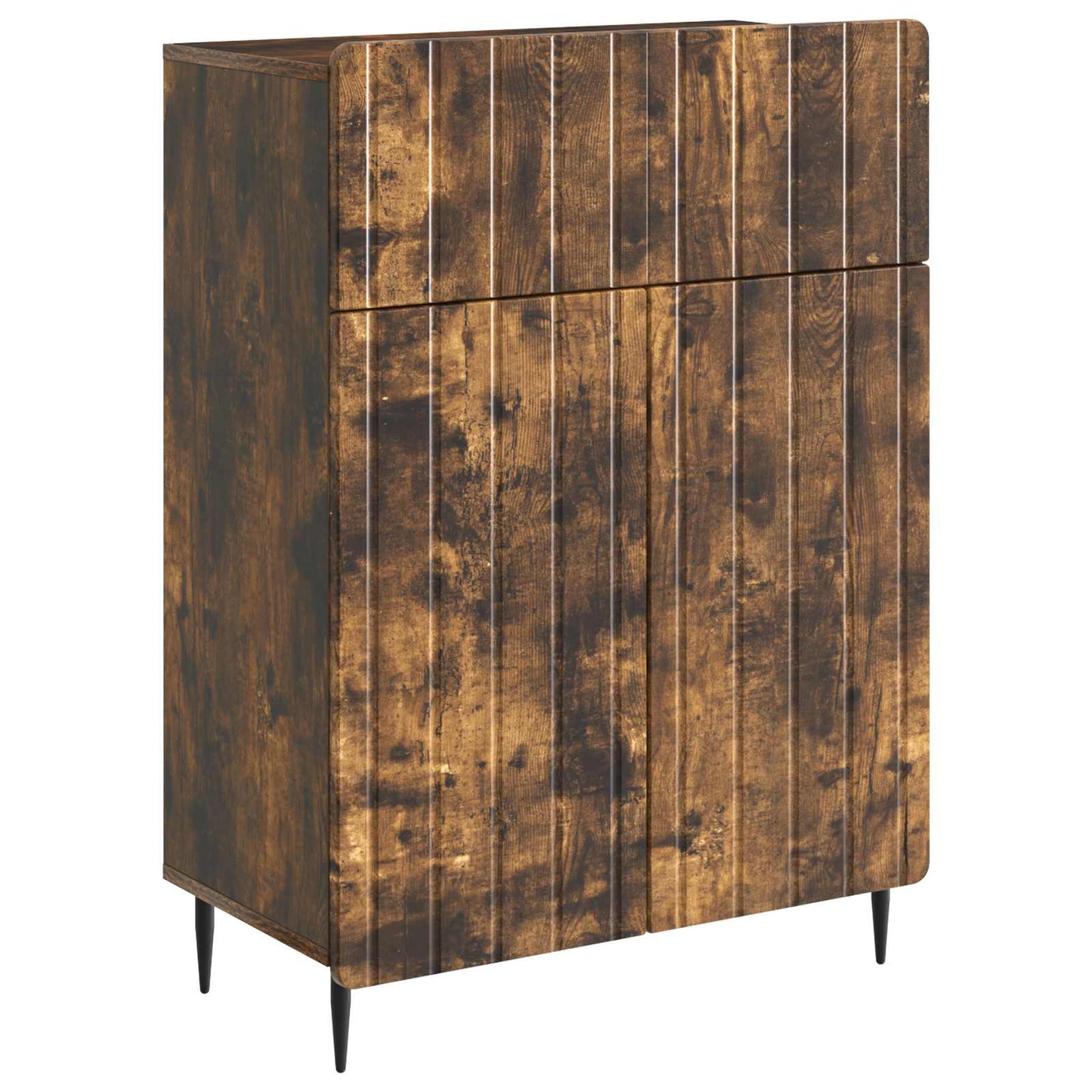 Serviesskap med skuff Røkt Eik 66 x 34,5 x 92 cm Konstruert tre