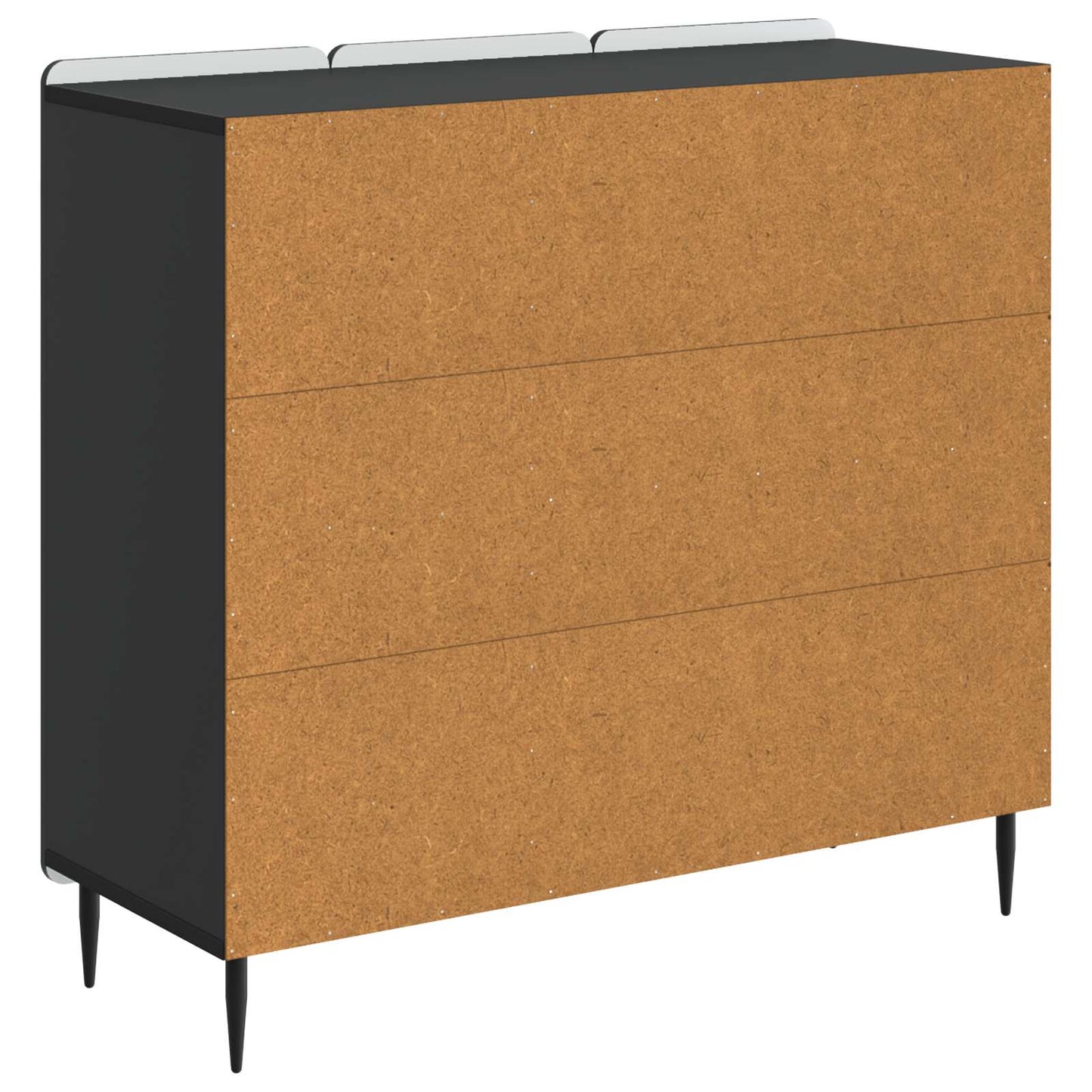 Serviesskap Svart 89 x 34,5 x 82 cm Konstruert tre