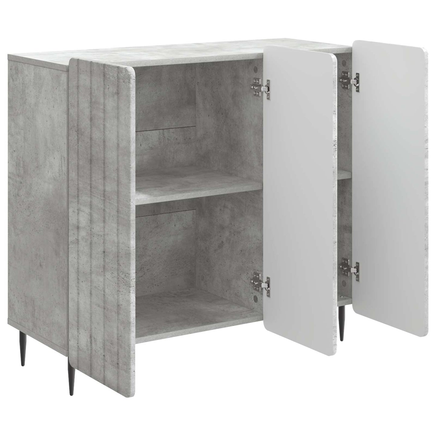 Serviesskap Betonggrå 89 x 34,5 x 82 cm Konstruert tre