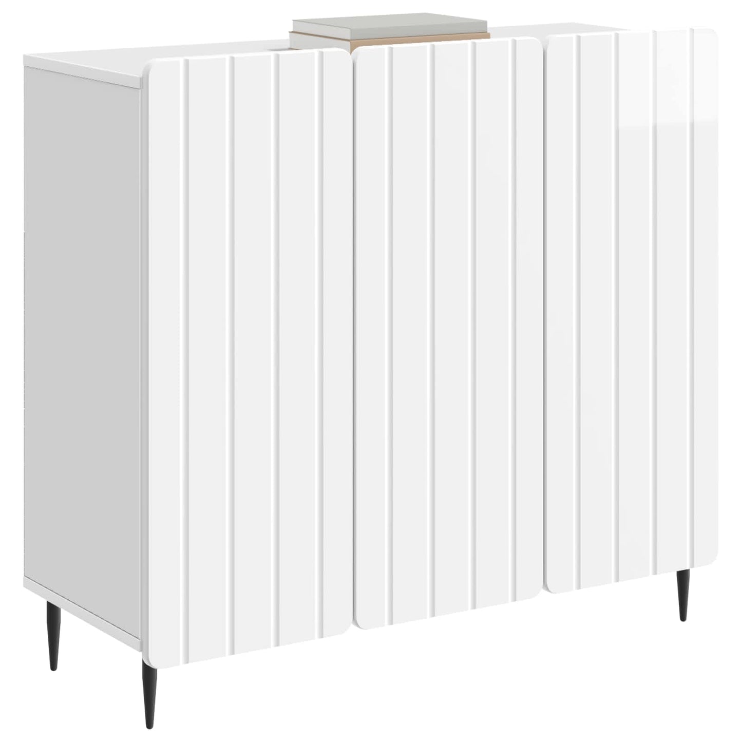Serviesskap Høgglans hvit 89 x 34,5 x 82 cm Konstruert tre
