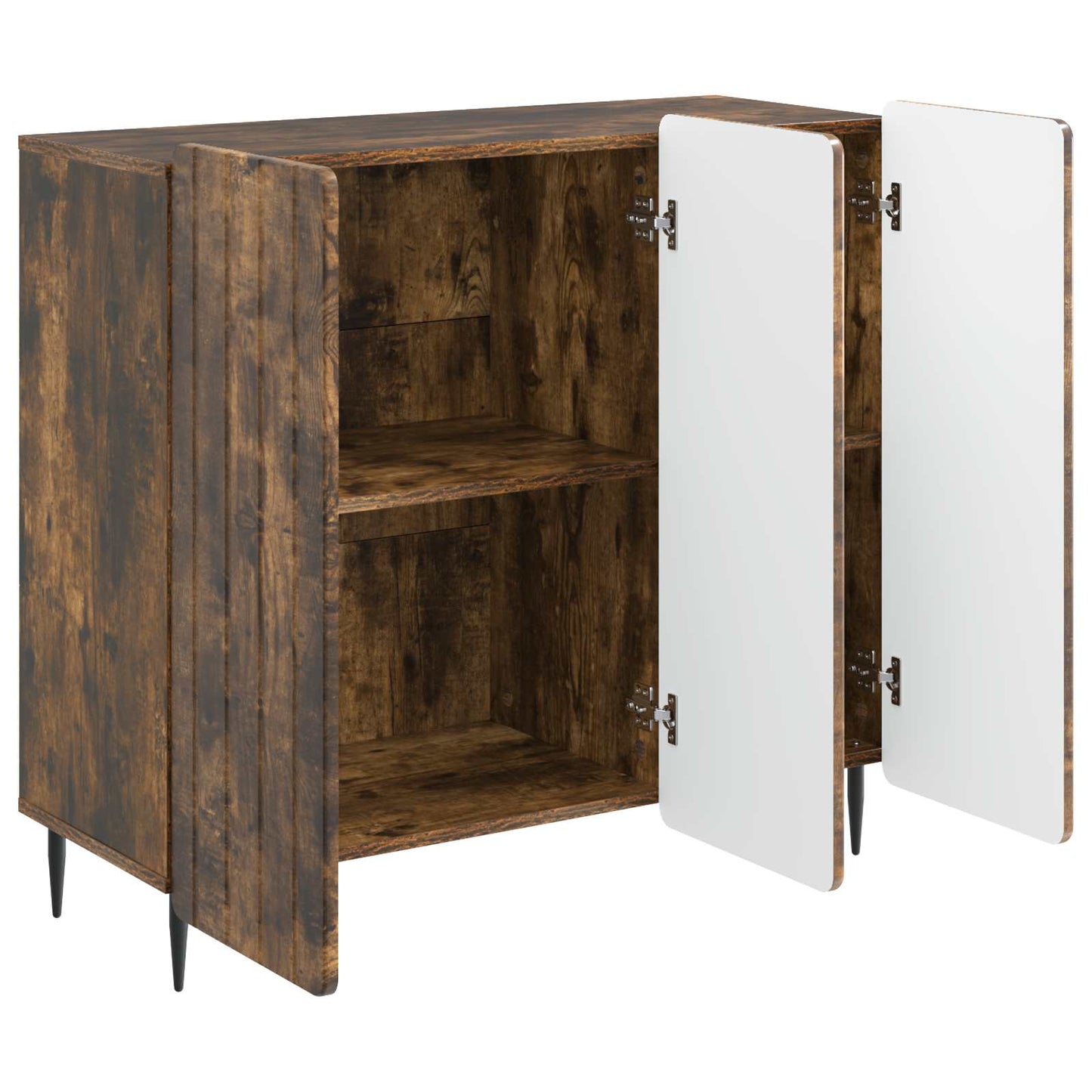 Serviesskap Røkt Eik 89 x 34,5 x 82 cm Konstruert tre