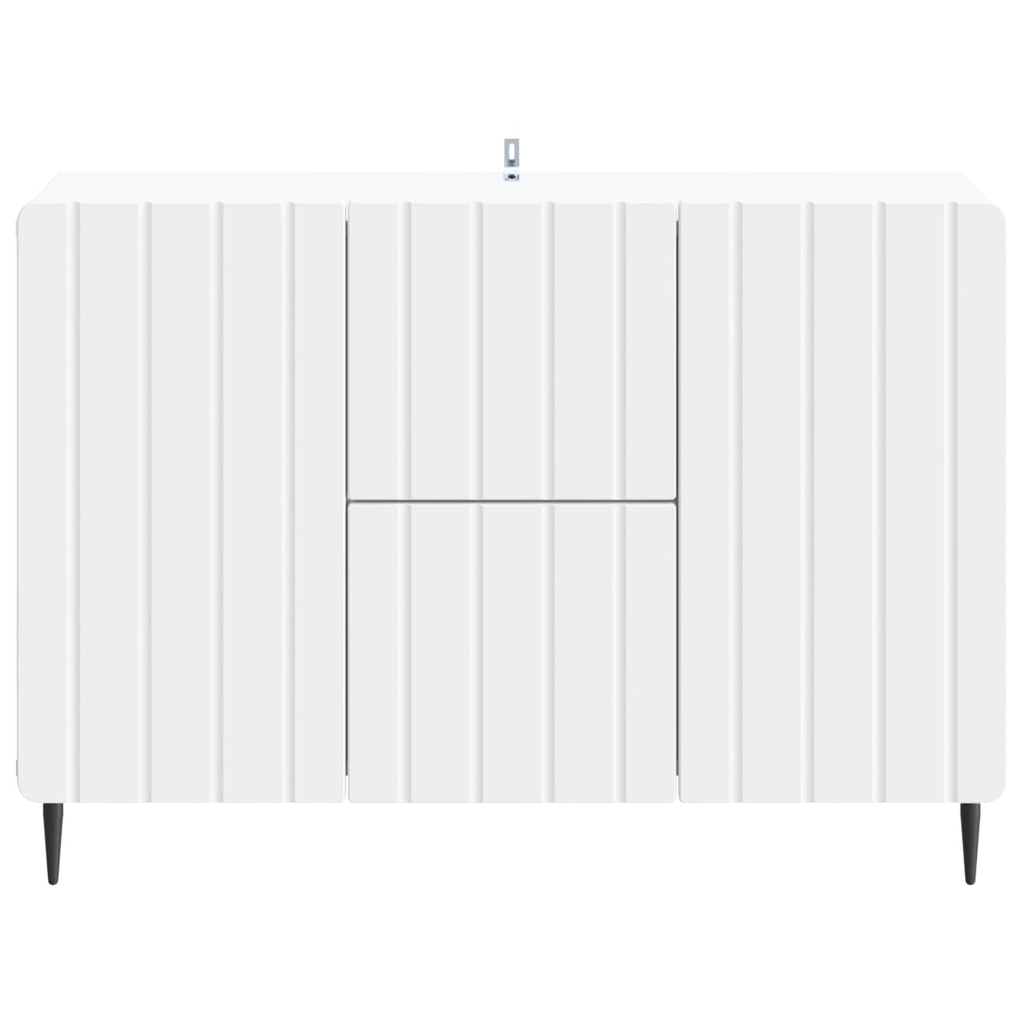 Serviesskap med skuff Hvit 89 x 34,5 x 62 cm Konstruert tre