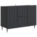 Serviesskap med skuff Svart 89 x 34,5 x 62 cm Konstruert tre