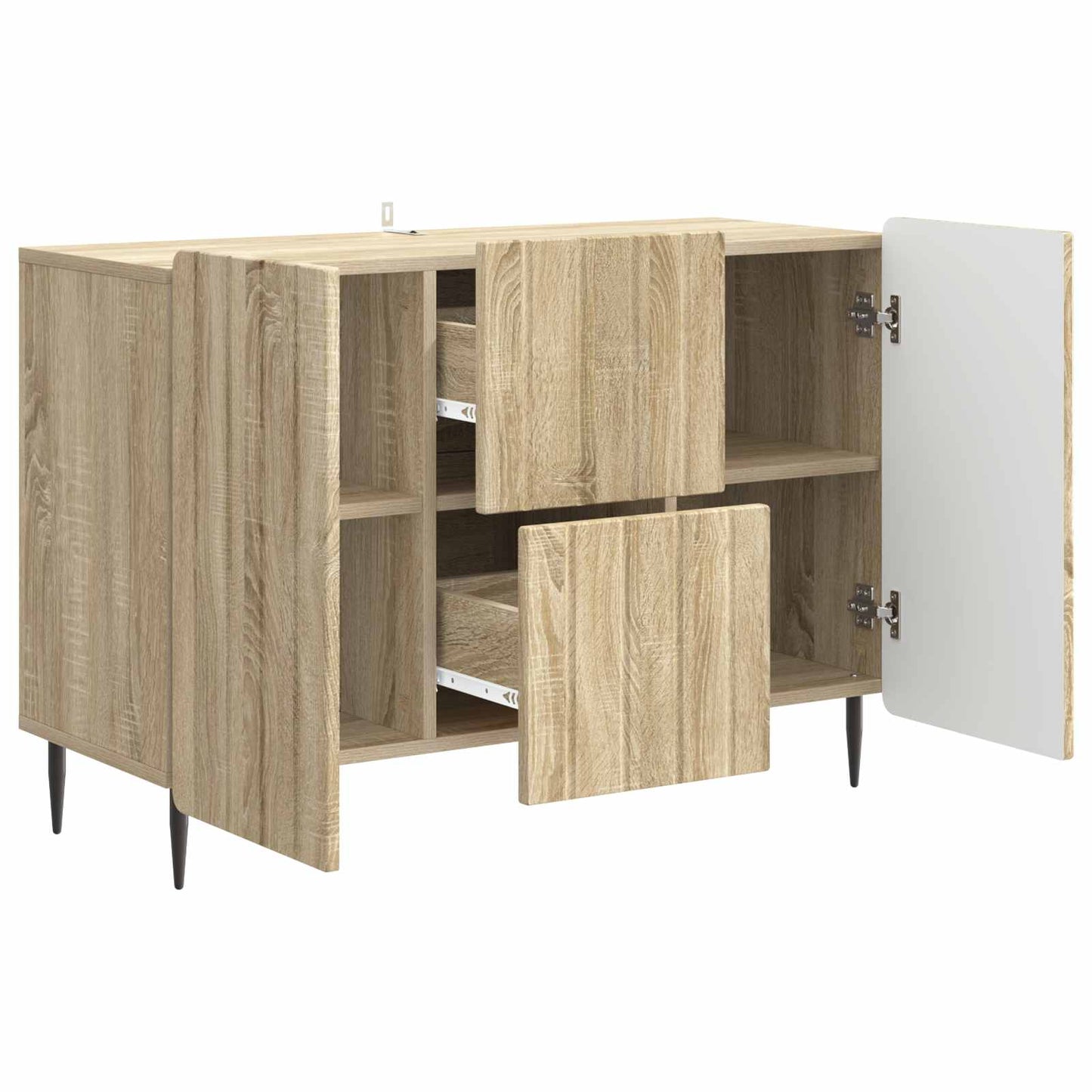 Serviesskap Sonoma eik 89 x 34,5 x 62 cm Konstruert tre